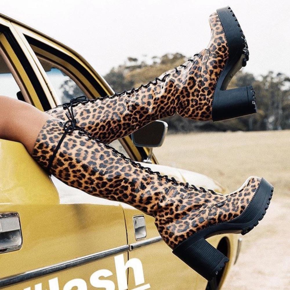 NWT ROC Australia Lash Leopard Boots